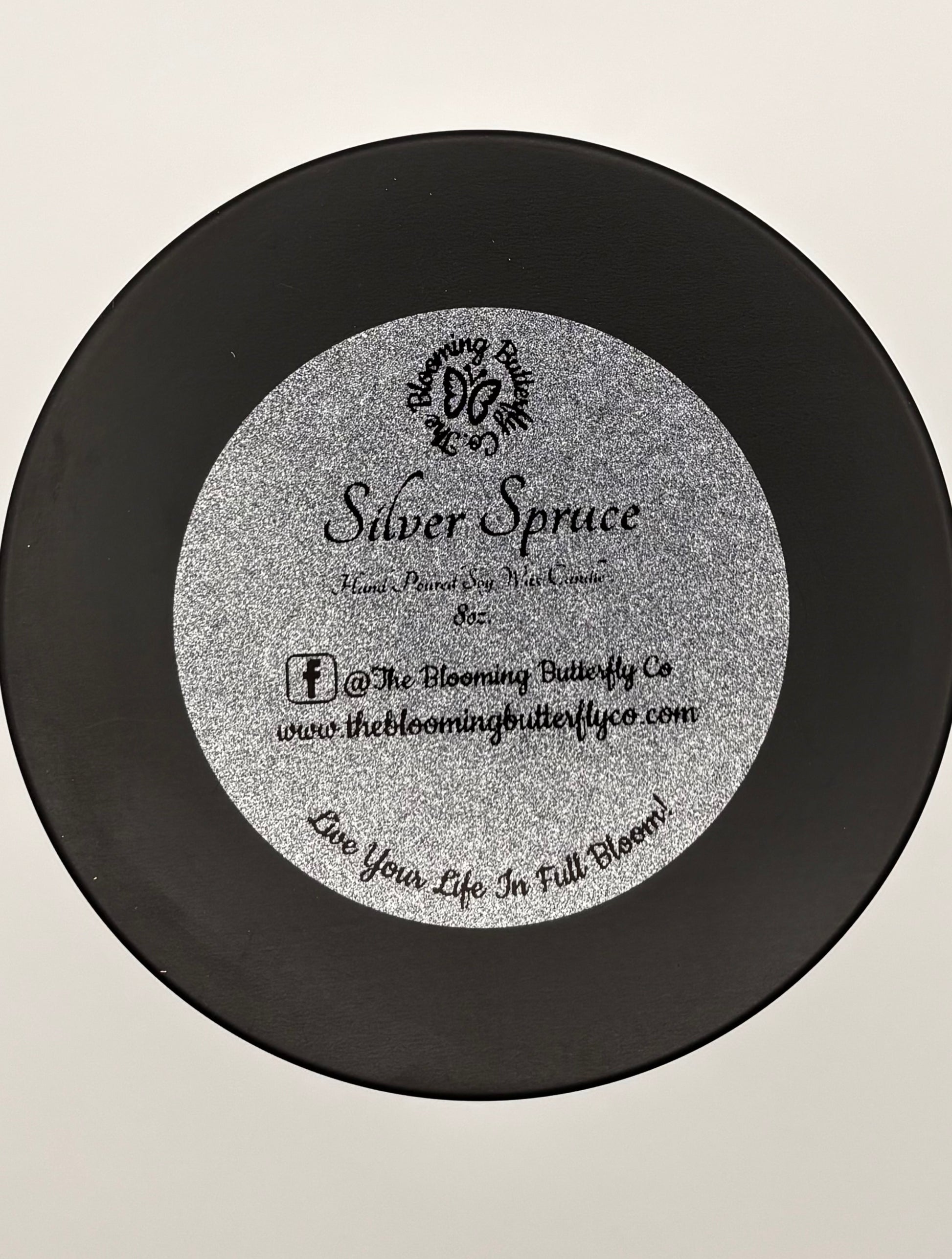 Blue spruce soy wax candle 