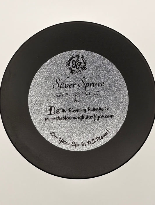 Blue spruce soy wax candle 