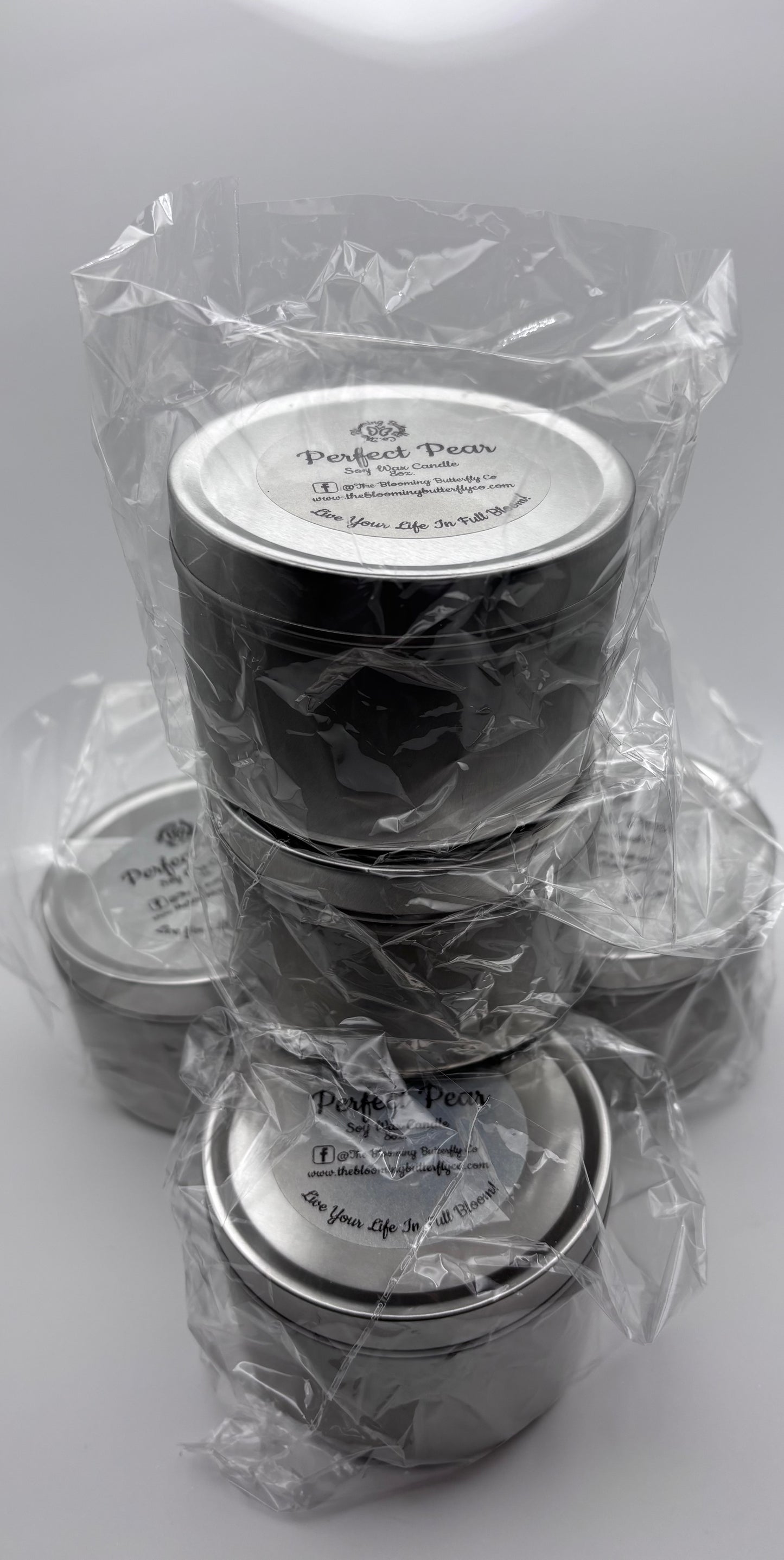 perfect pear candles packed and ready for shipping