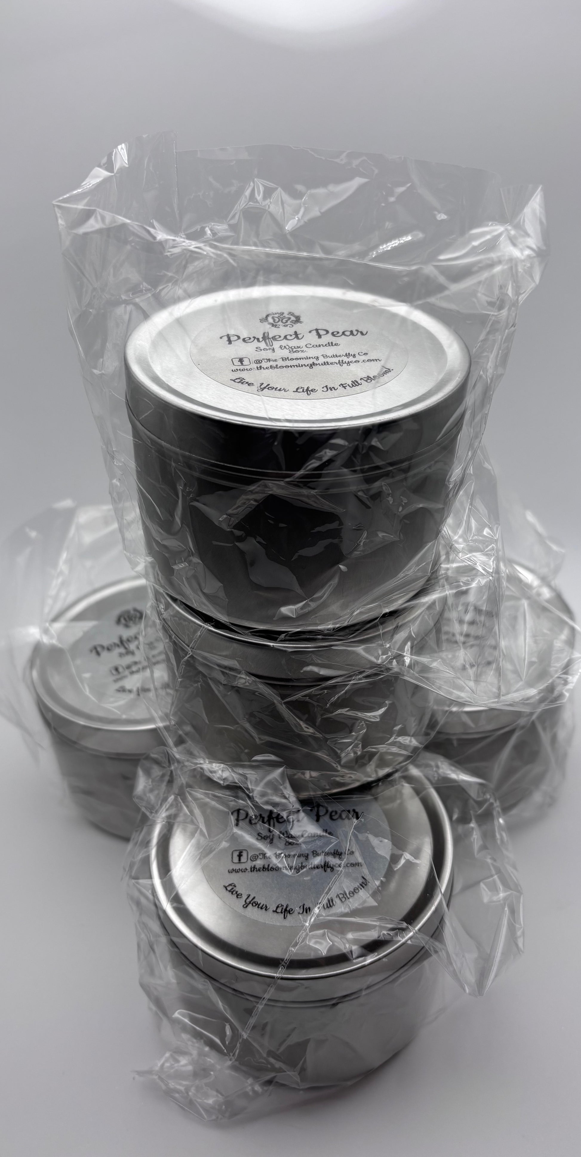 perfect pear candles packed and ready for shipping